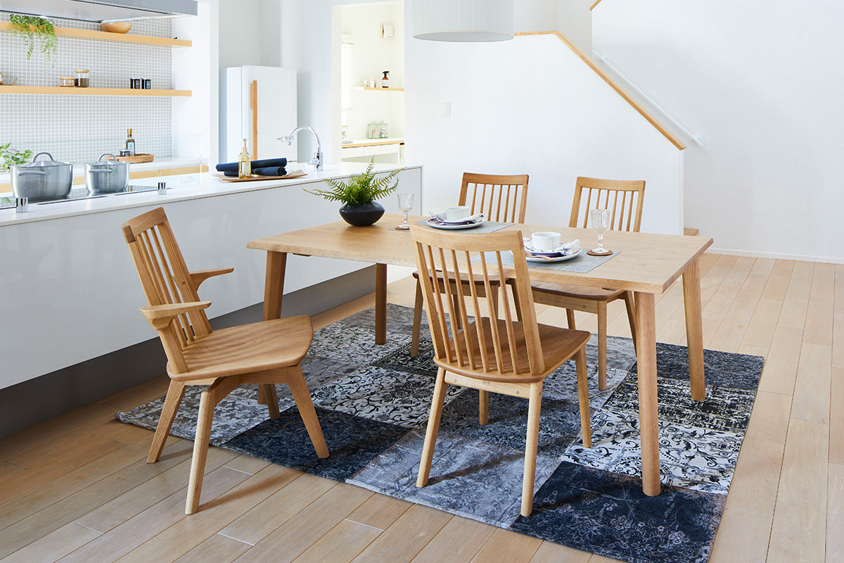 浜本工芸 ダイニングテーブル DT-7400 No.7400 HAMAMOTO 天板無垢 国産