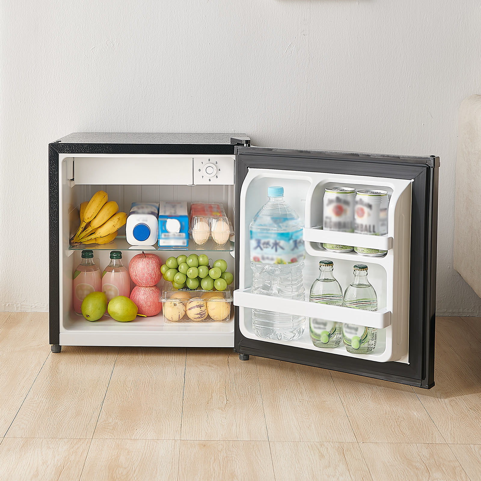 ONE STEP 冷蔵庫 一人暮らし 小型 50L 1ドア ワンドア 小さい 両開き