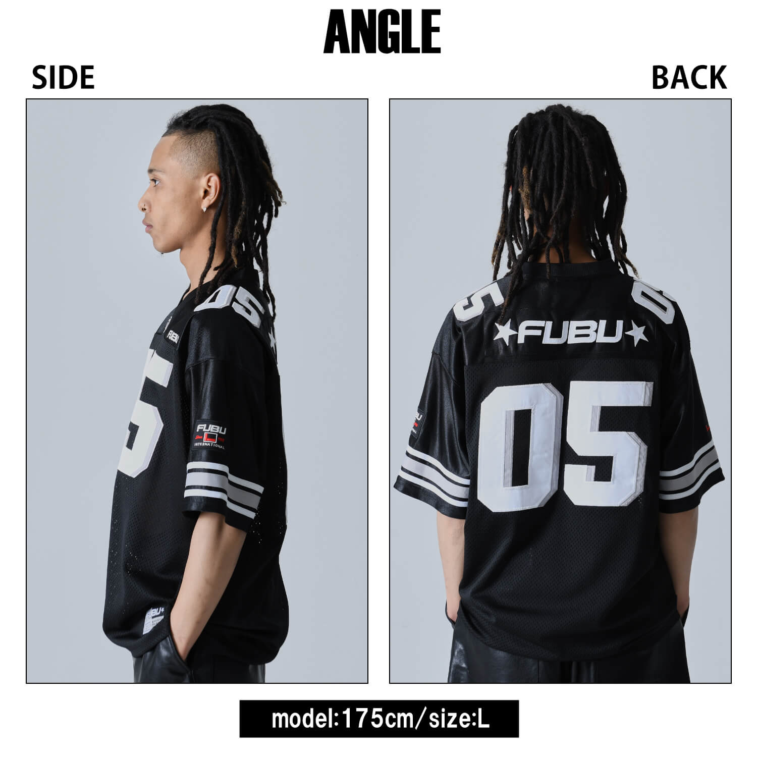 FUBU（フブ） ゲームシャツ メンズ 半袖 シャツ ヒップホップ 古着風