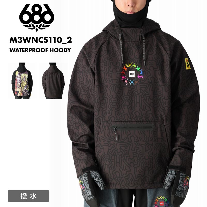 686/シックスエイトシックス メンズ 撥水 パーカー WATERPROOF HOODY