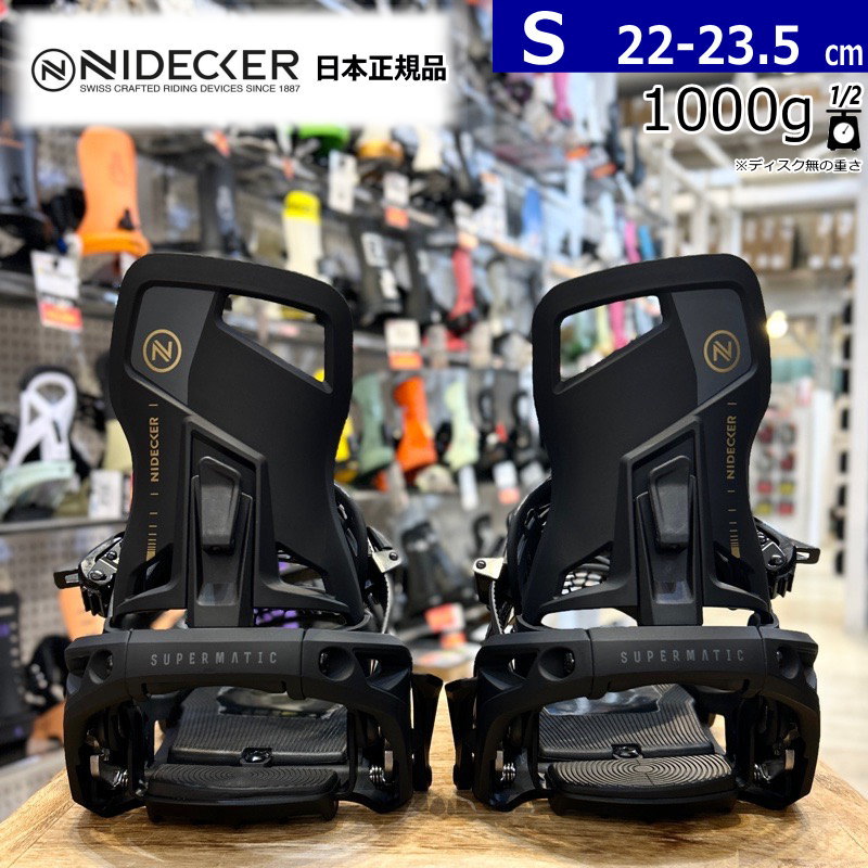24-25 NIDECKER SUPERMATIC カラー:BLACK Sサイズ ナイデッカー
