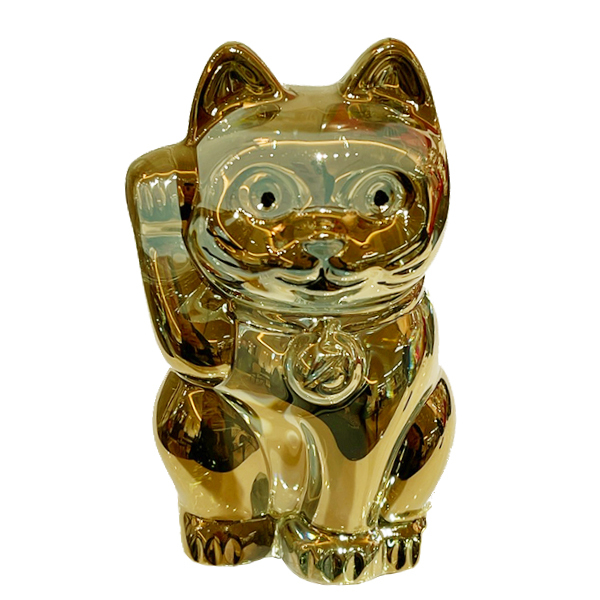 バカラ（Baccarat） まねき猫 レッド ミッドナイト ゴールド Sサイズ