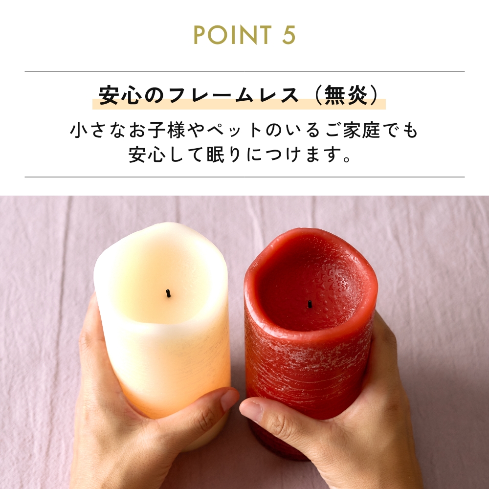 全2色 LEDキャンドル Candle Impressions フレームレスキャンドル