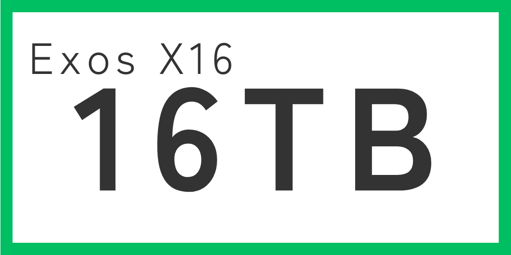 Exos Seagate X16 SATA 512E CMR 内蔵ハードディスク 3.5
