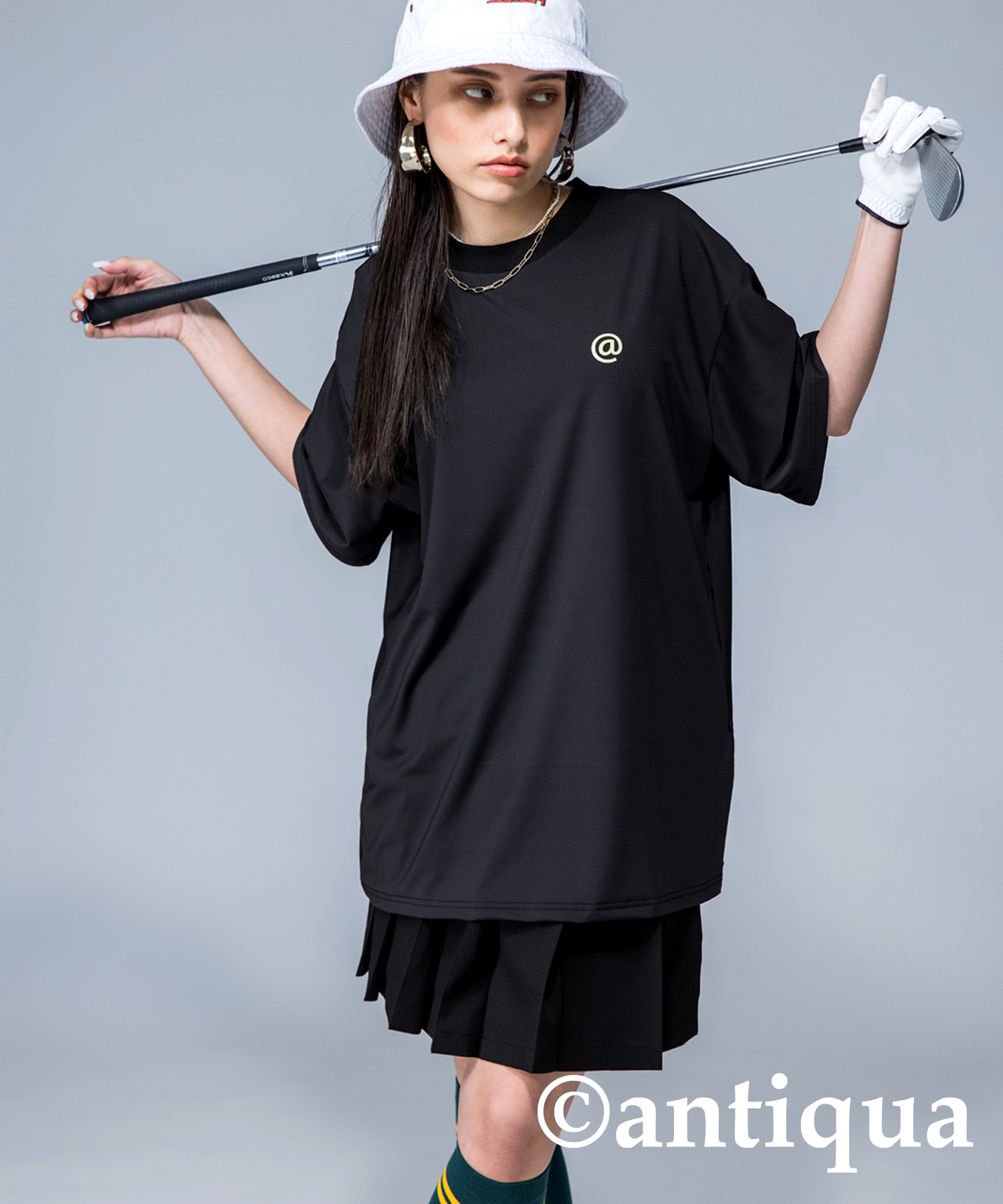 antiqua（アンティカ） ANTIQUA GOLF×STCH バックデザインTシャツ