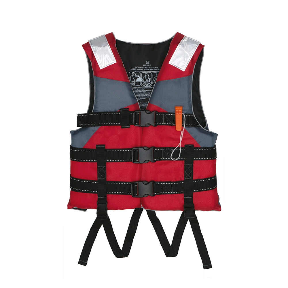 ライフジャケット 大人用 反射板 レッグハーネス ホイッスルつき 胸囲