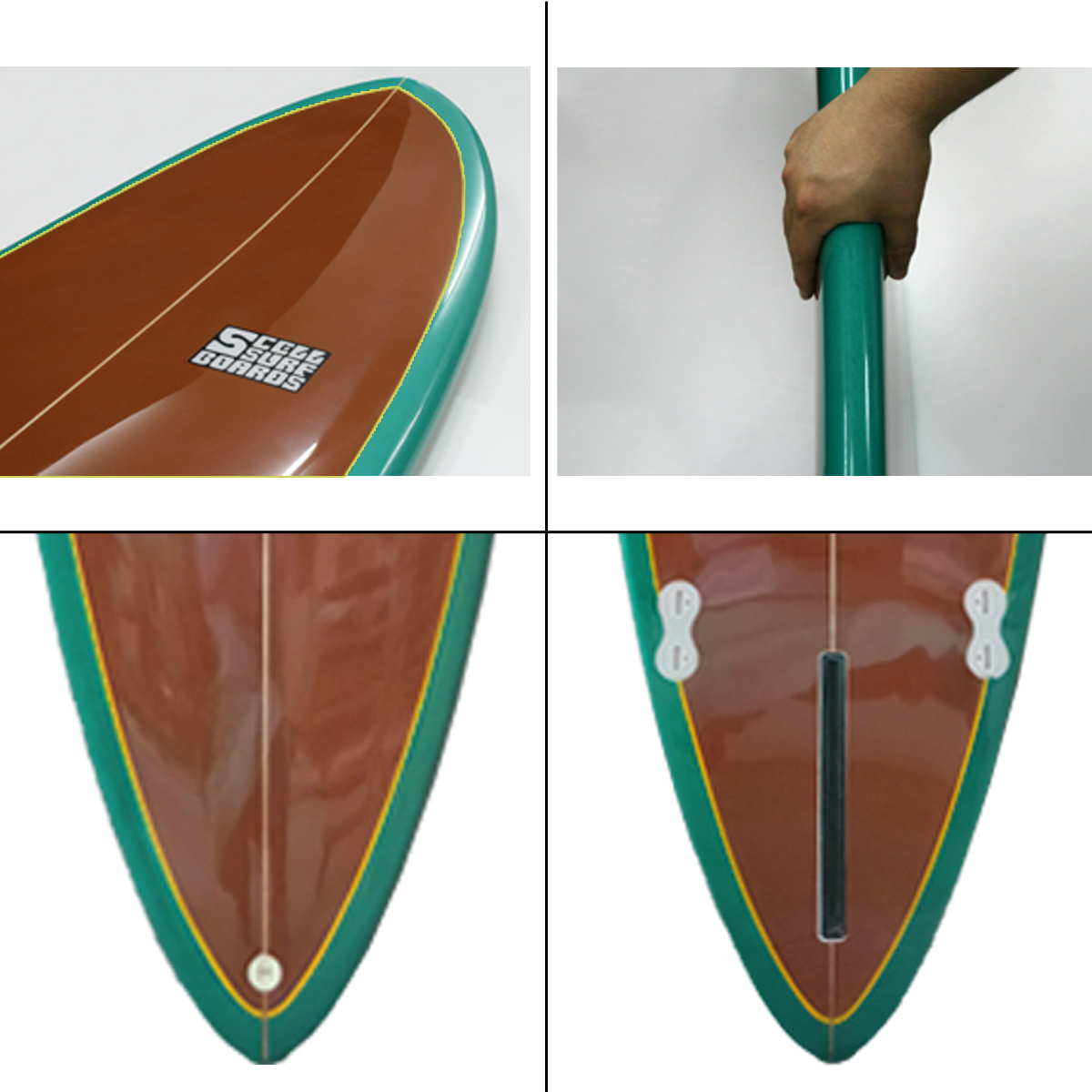 SCELLセル サーフィン サーフボード ファンボード ミッドレングス 6'6