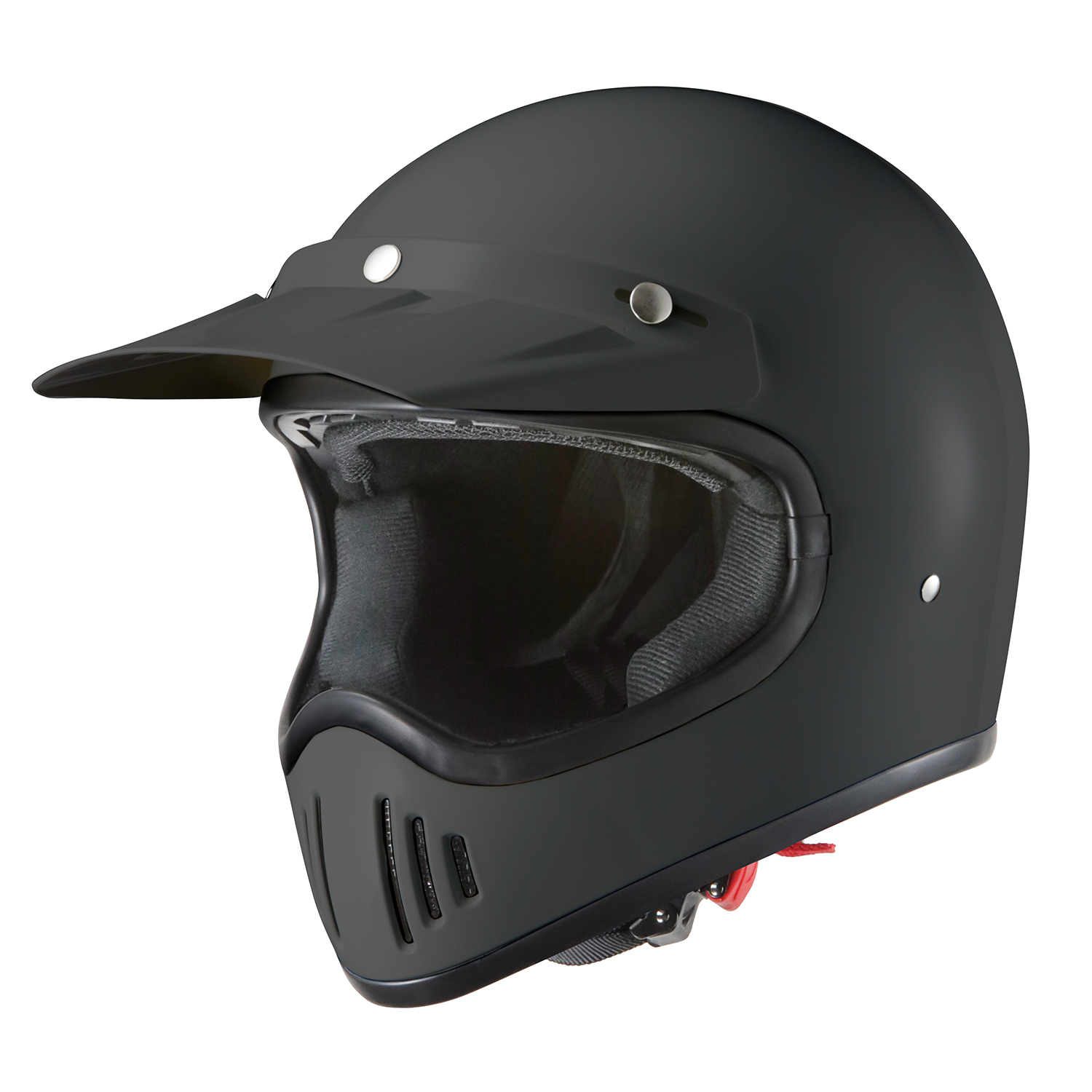 バイクヘルメット L マットブラック ビンテージ フルフェース レトロ