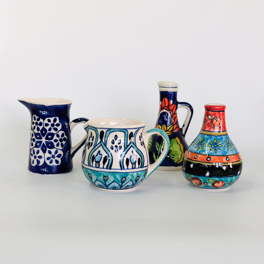 花瓶 おしゃれ インド製 ハンドメイド アート 陶器 | Freaks Pottery