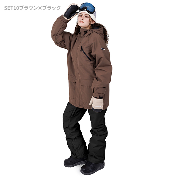 BOARDEE スノボウェア レディース 上下セット スノーボードウェア