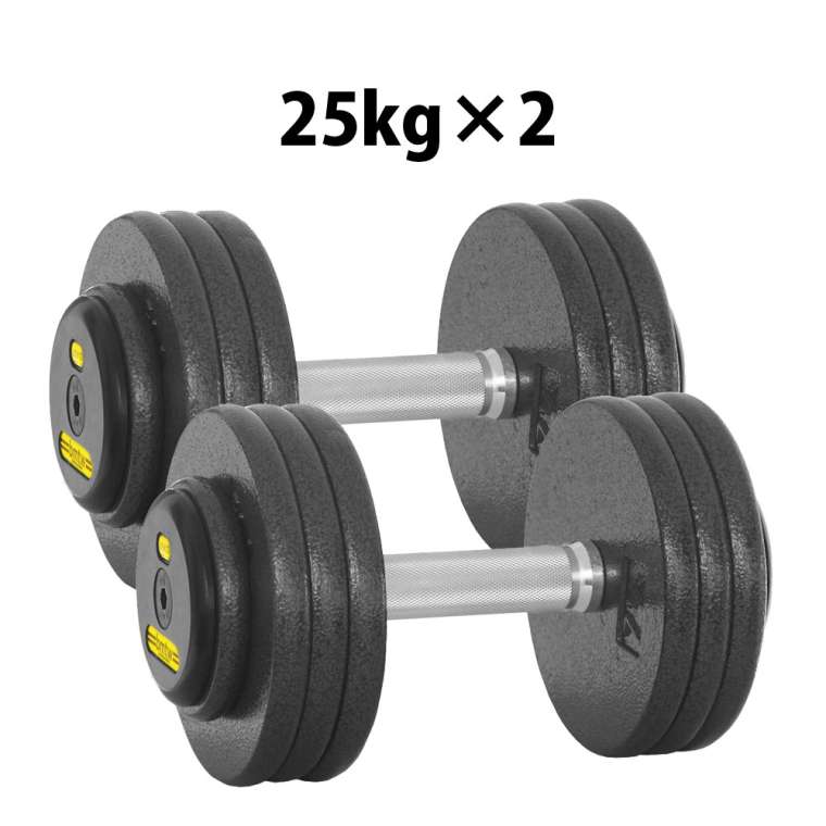 BODYMAKER（ボディメーカー） ジム用ハンマートーンダンベル 25kg 2個