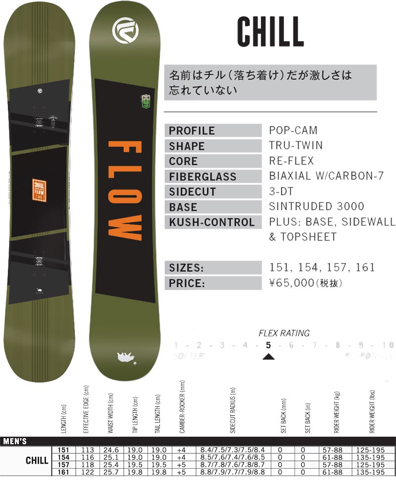 FLOW（フロー） 16-17 FLOW / フロー CHILL チル メンズ スノーボード
