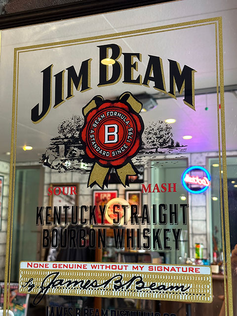 ビッグサイズ パブミラー （ジンビーム） □ アメリカン雑貨 アメリカ