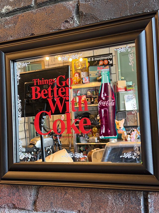 Coca Cola 壁掛け鏡、ウォールミラー（スタイル：アンティーク