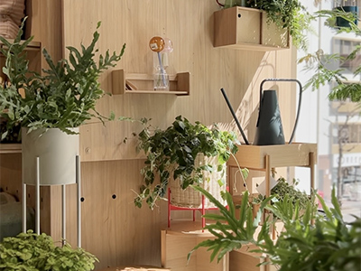 未使用 Hubschヒュプシュ 鉢カバー プランタースタンド カーキ φ25 ③