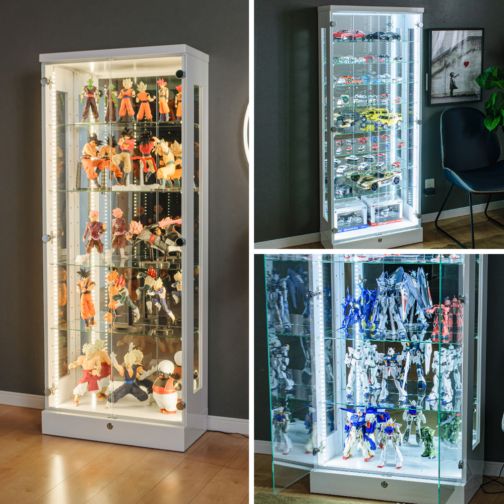 With Plan（ウィズプラン） コレクションケース 大型 60 led 鍵付き