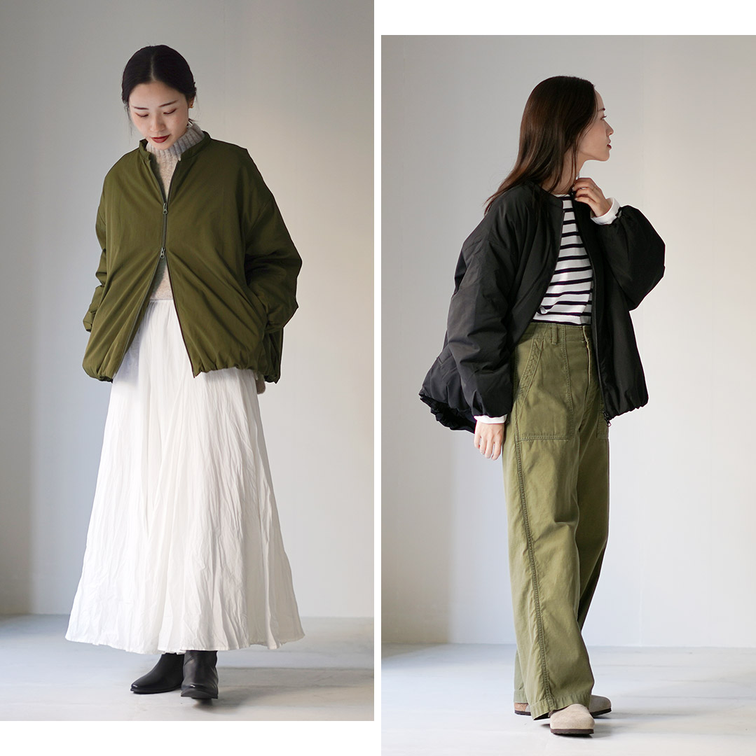 mao made（マオメイド） ヴィンテージツイル スタンドカラー