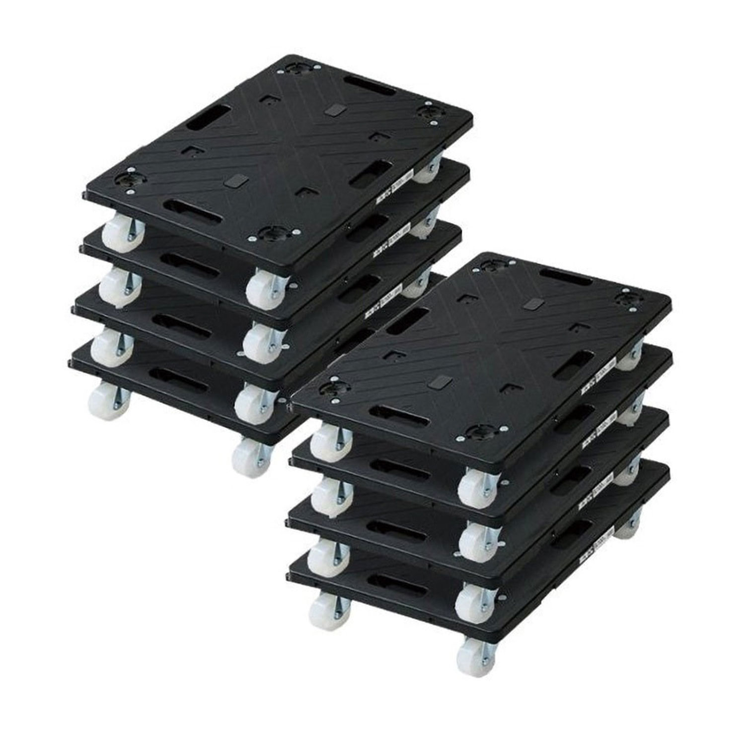 NITTO 平台車 連結 8個組 楽走くん ナイロンキャスター 幅60奥行40cm