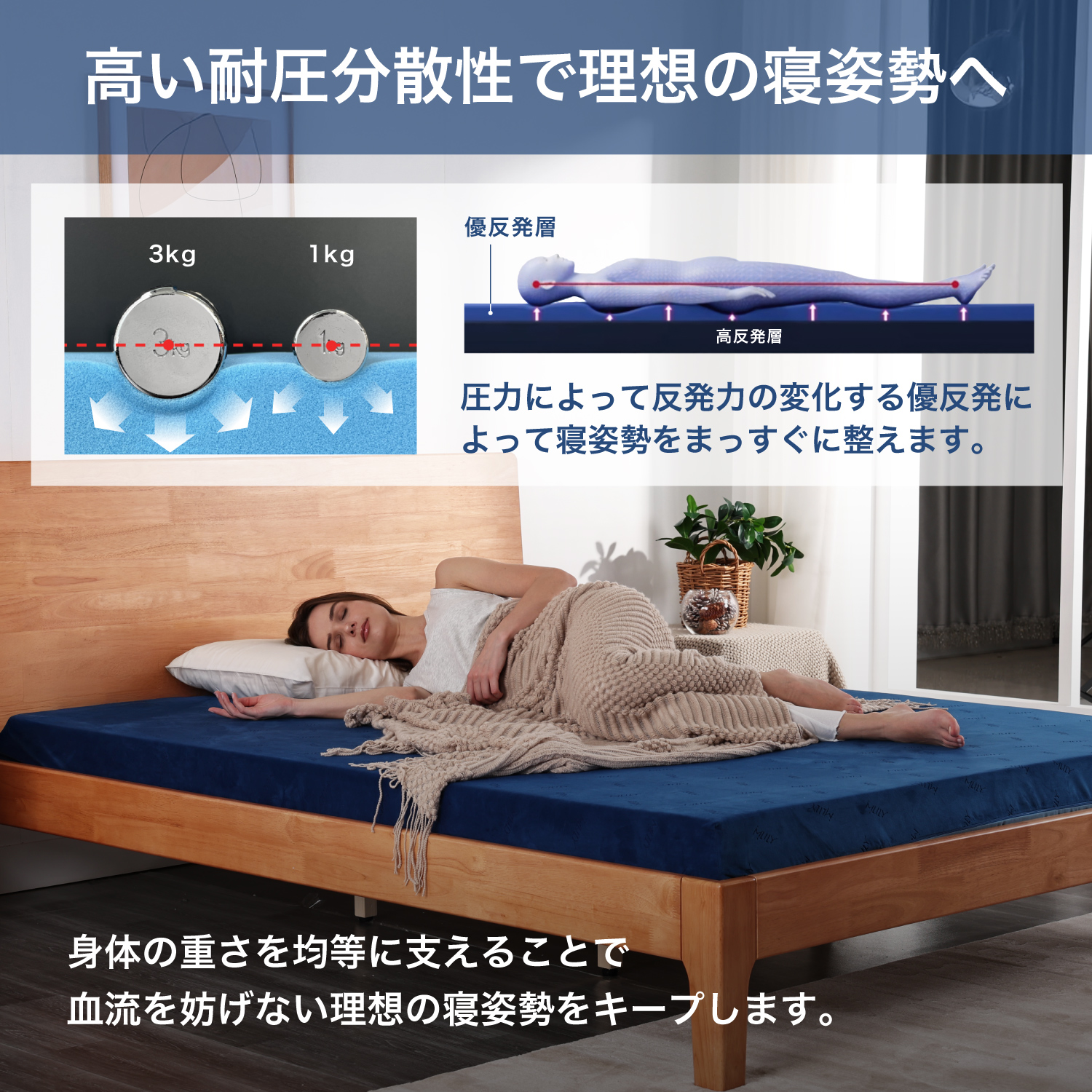 MLILY（エムリリー） 【医師・専門家が推奨】 マットレス セミダブル