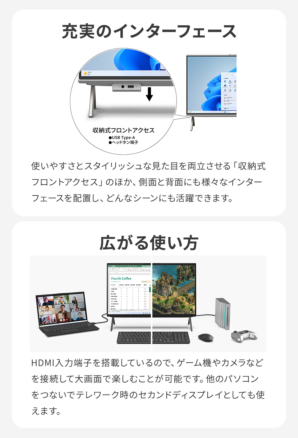 FMV-ESPRIMO デスクトップパソコン 新品 富士通 Desktop F WF1-L1 23.8