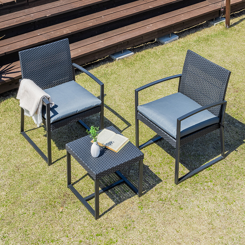 MINT ガーデンセット ガーデンファニチャー 3点セット ラタン調