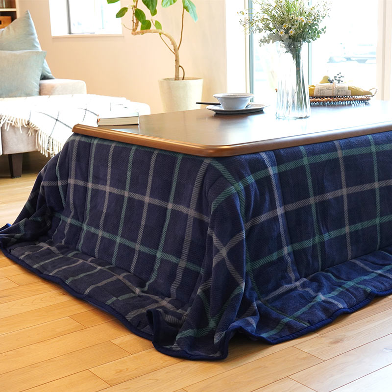 こたつ布団 長方形 省スペース 80×120cm用 暖かフリース 洗える