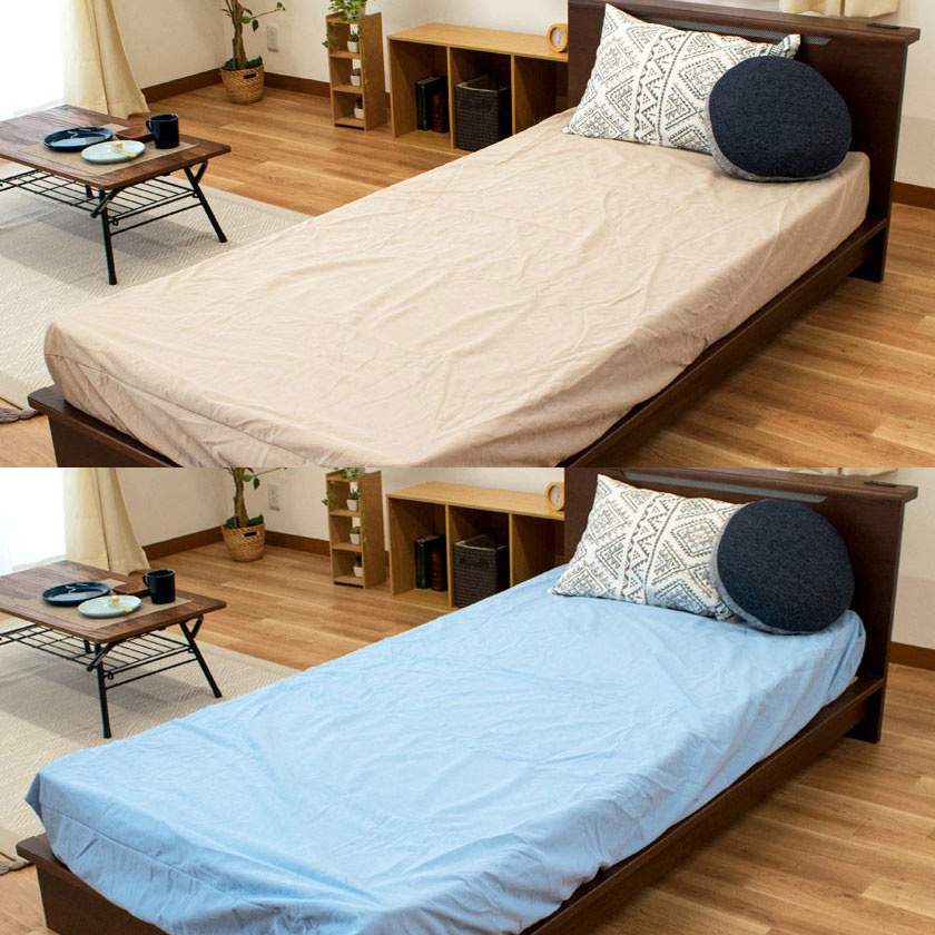 防水 ボックスシーツ 2枚セット シングル 綿100％シンカーパイル