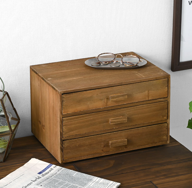 ミニチェスト 卓上 木製 レターケース 書類ケース 引き出し 北欧