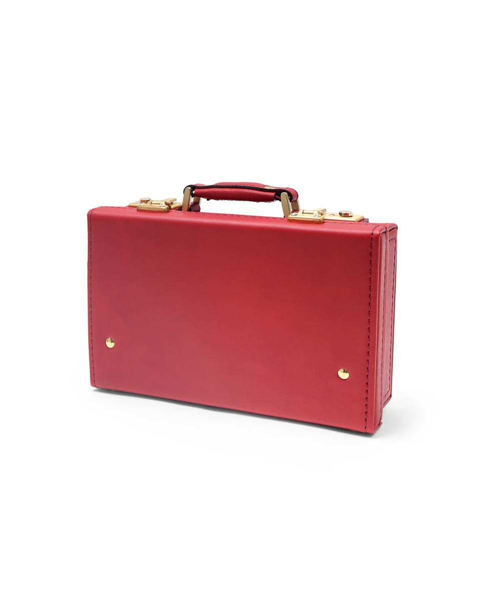 SILVER LAKE トランク メンズ 牛革 オイルレザー 23cm ミニ【SILVER