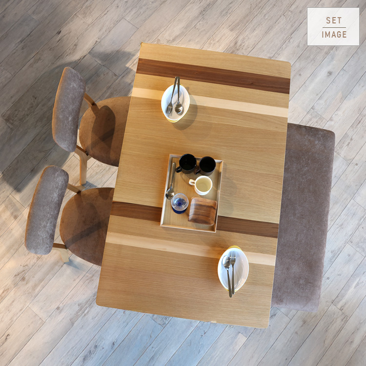 ダイニングテーブル 4人用 北欧風 ミックスウッド おしゃれ 135cm 4人