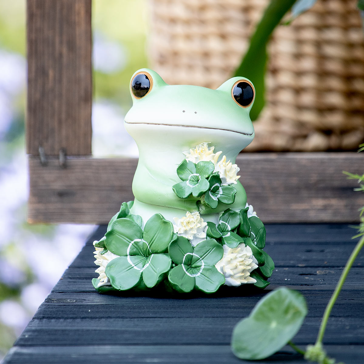 オーナメント ミニガーデン ラッキークローバーとカエル Copeau