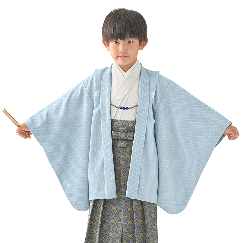七五三 羽織セット 男の子 羽織 着物 長襦袢 半衿付き 5歳 No.129