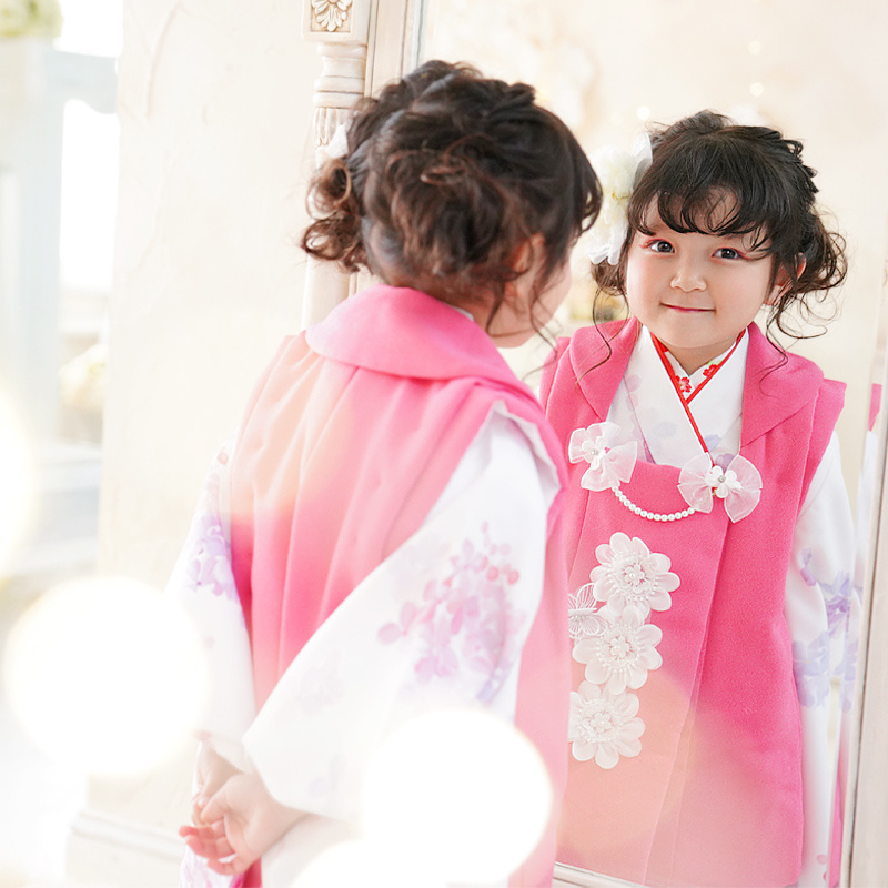 京都瑠璃雛菊 七五三 着物 3歳 フルセット 購入 女の子 被布セット