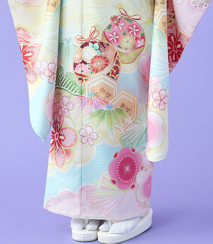 七五三 着物 7歳 女の子 着物フルセット 式部浪漫 ブランド 絵羽柄 梅