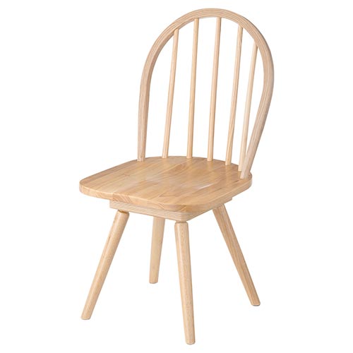 ぼん家具 ダイニングチェア 椅子 ウィンザーチェア 回転 食卓椅子