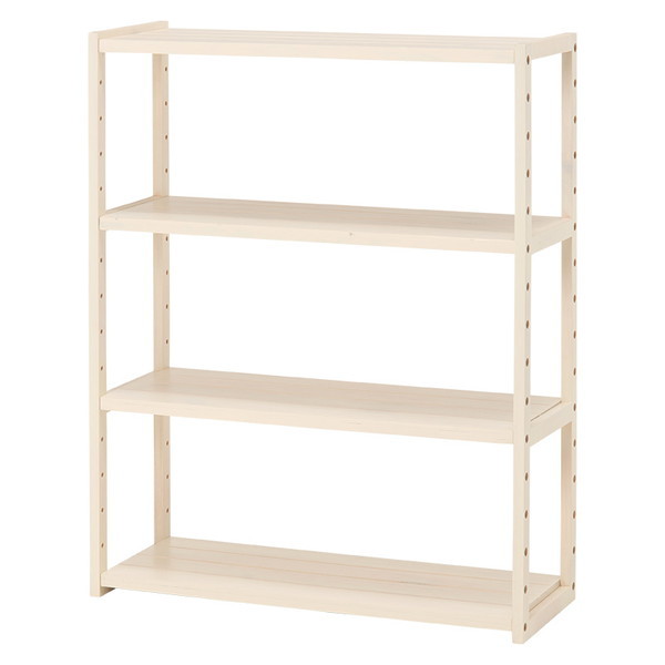 HAGiHARA（萩原） オープンシェルフ ディスプレイラック 木製 収納棚 4