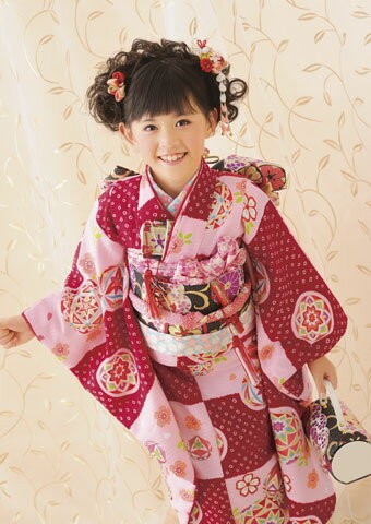 レンタル 七五三 7歳 女の子用 式部浪漫 四つ身着物セット フルセット
