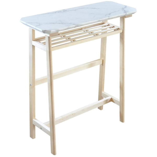 カウンターテーブル 入テーブル 幅90 大理石風 木製 天然木 北欧