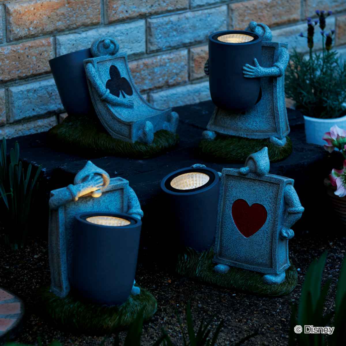 セトクラフト 置物 兵士 ソーラーオーナメント ハート兵士 庭 （ LED