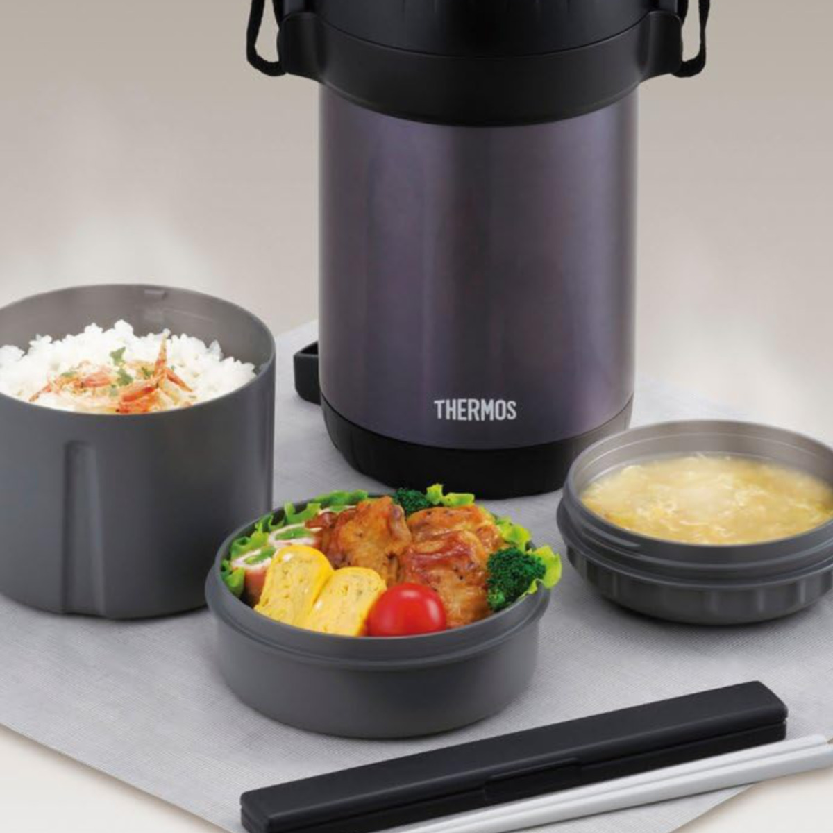 THERMOS（サーモス） ランチジャー 保温弁当箱 ステンレス製 食洗機