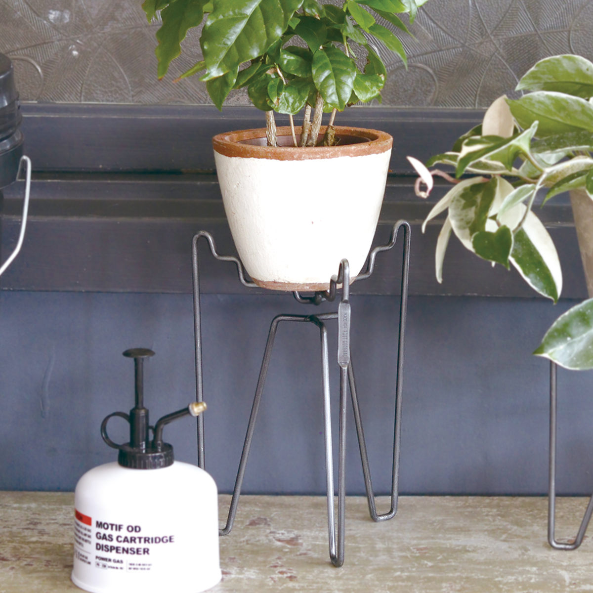 プランタースタンド インダストリアルポットスタンド トリオ L （ 花台