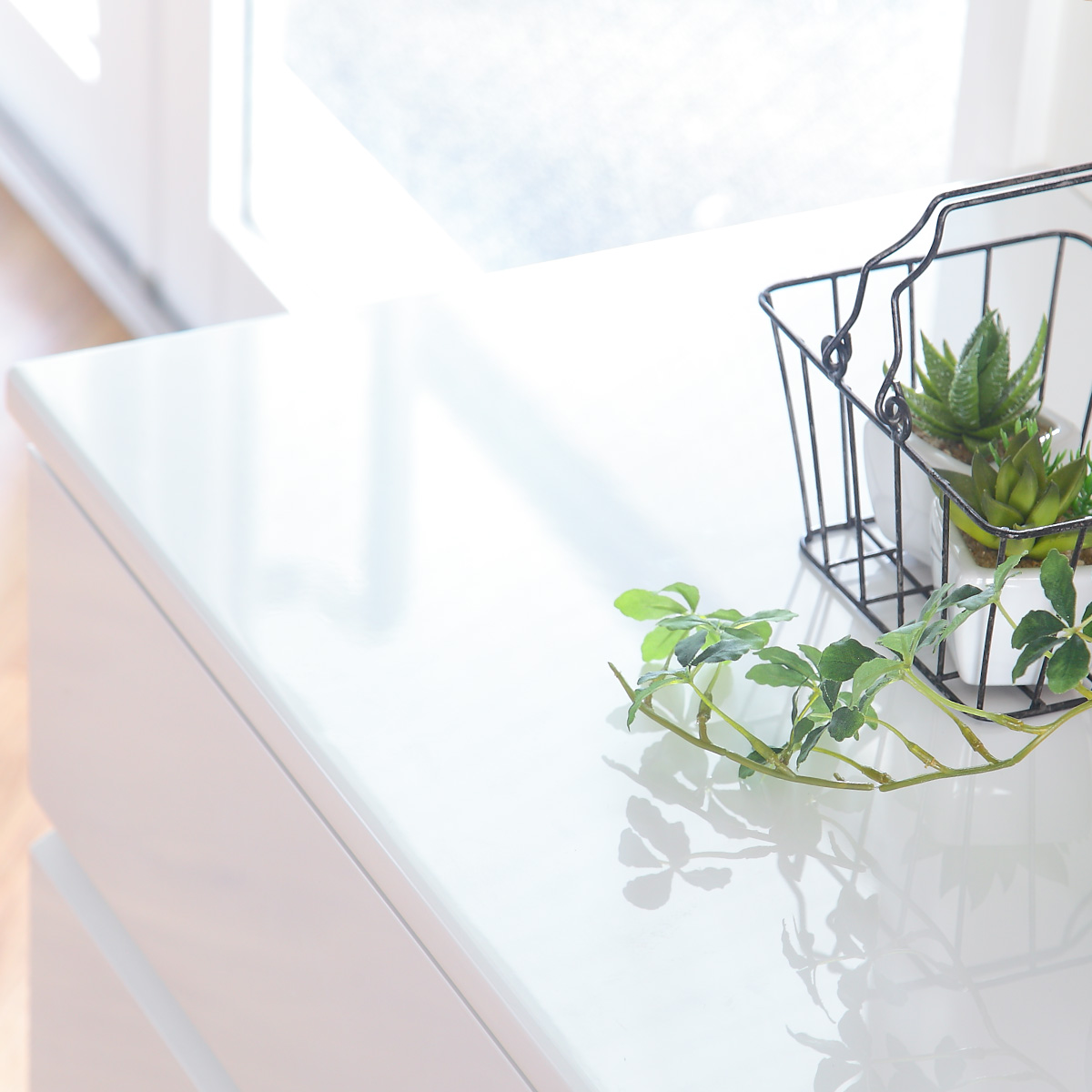 クロシオ スリムチェスト 5段 鏡面仕上げ 幅30cm （ 収納 チェスト