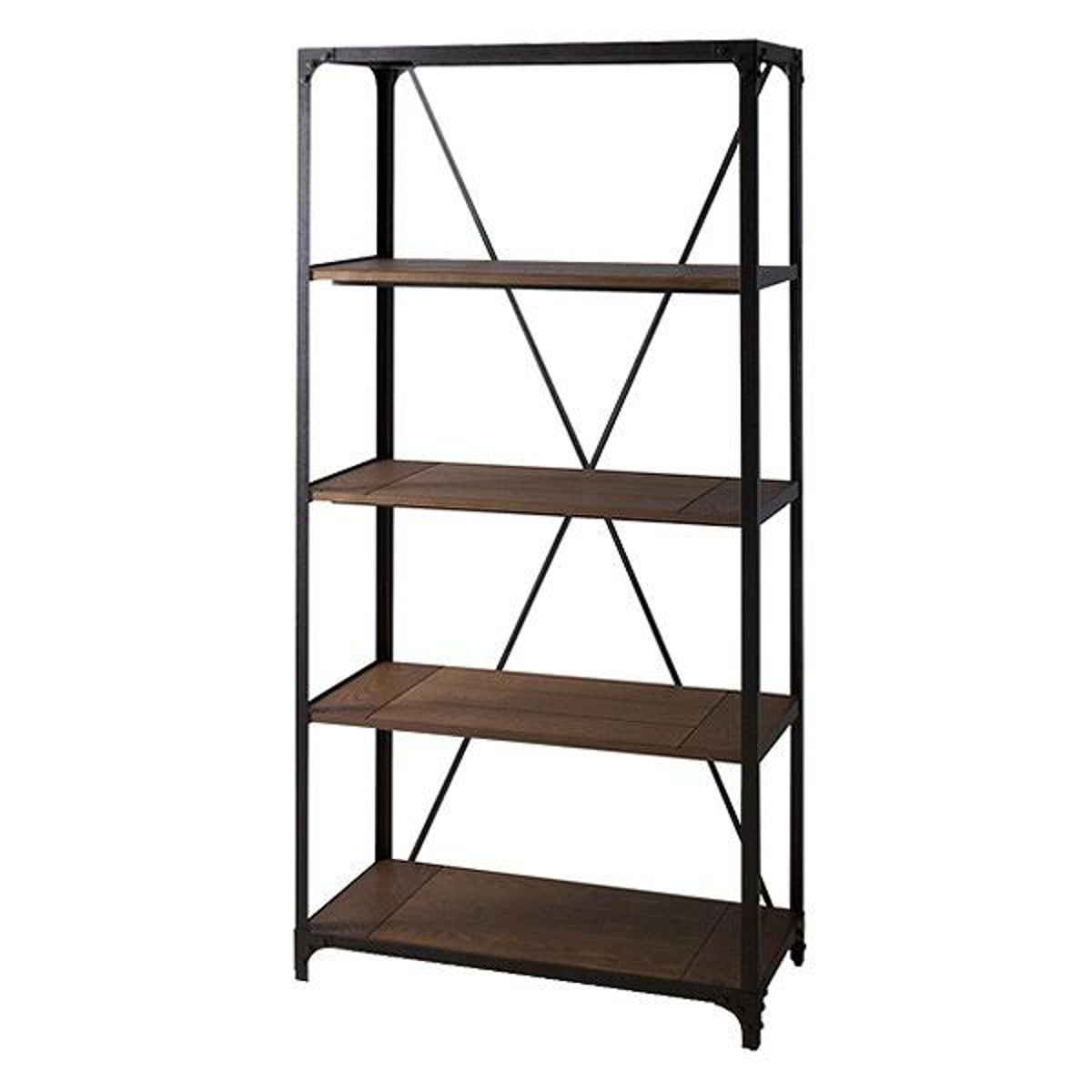 東谷 オープンラック 幅91cm 4段 スチールフレーム ヴィンテージ