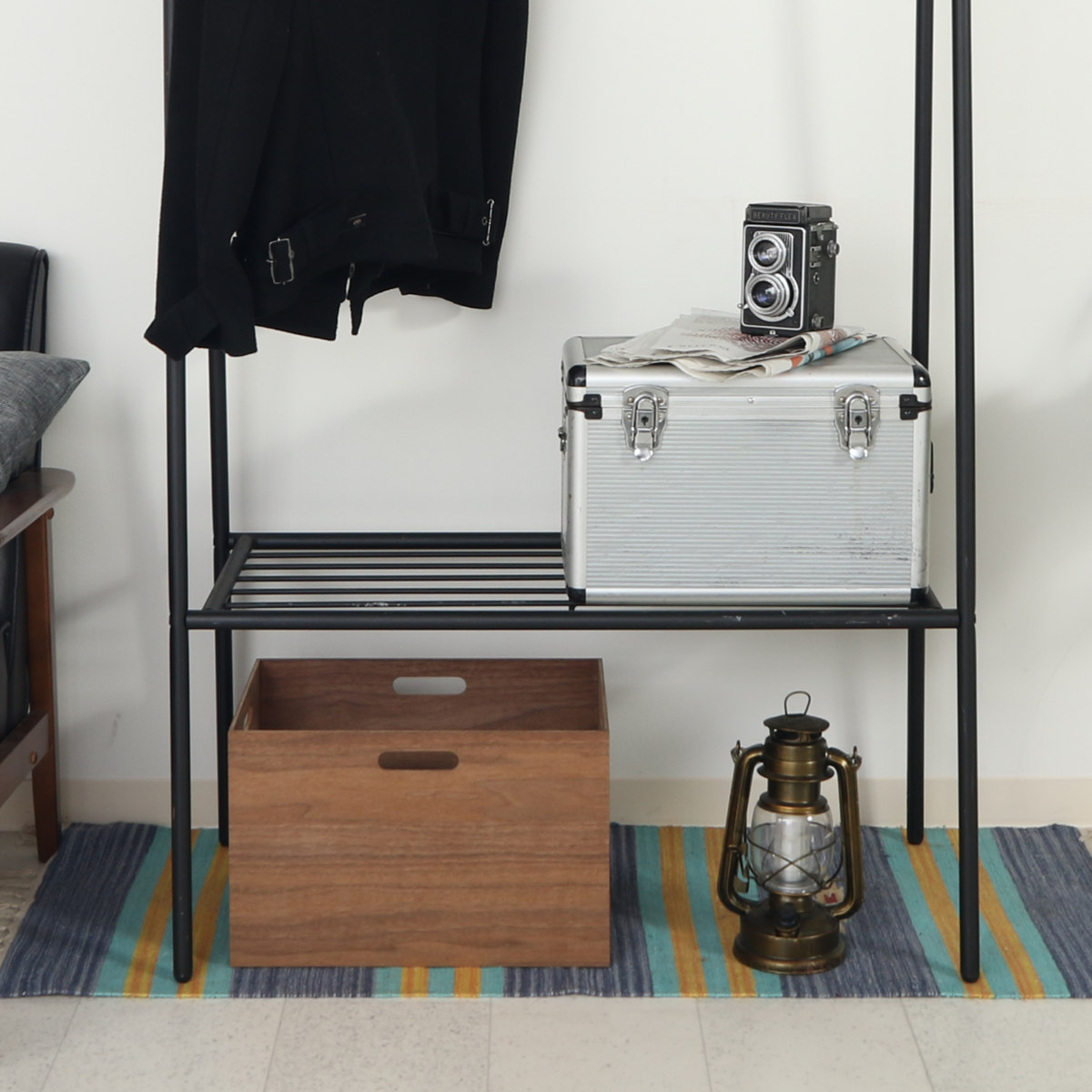 不二貿易（Fuji Boeki） ハンガーラック 幅80cm スチール製