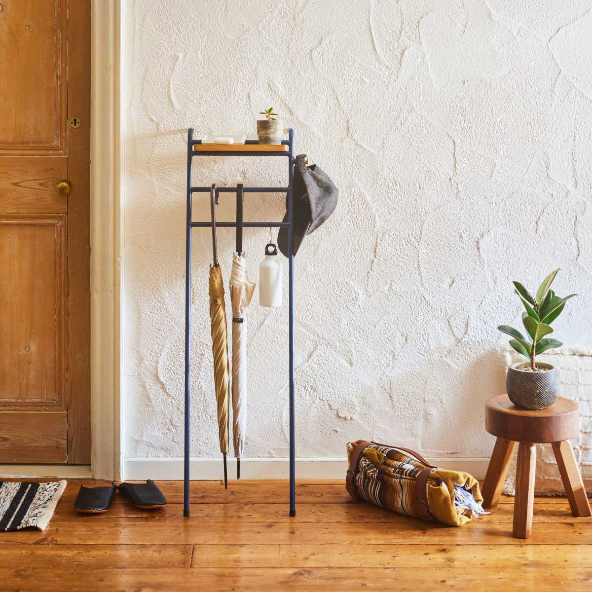 BRUNO（ブルーノ） インテリアスリムラダーラック 幅34cm スチール製