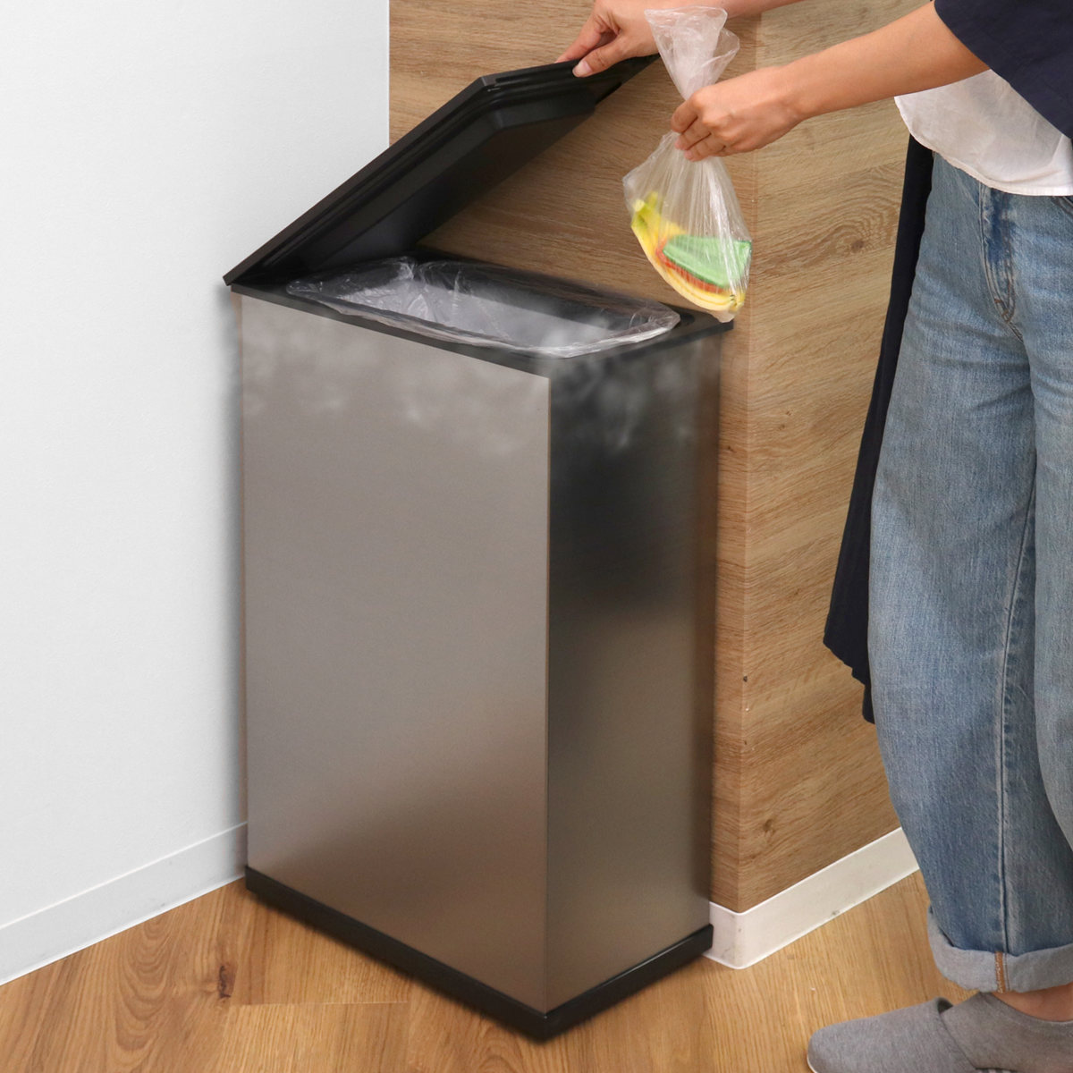 SANKA ゴミ箱 20L 冷やすゴミ箱 CLEAN BOX （ ごみ箱 冷凍 20リットル