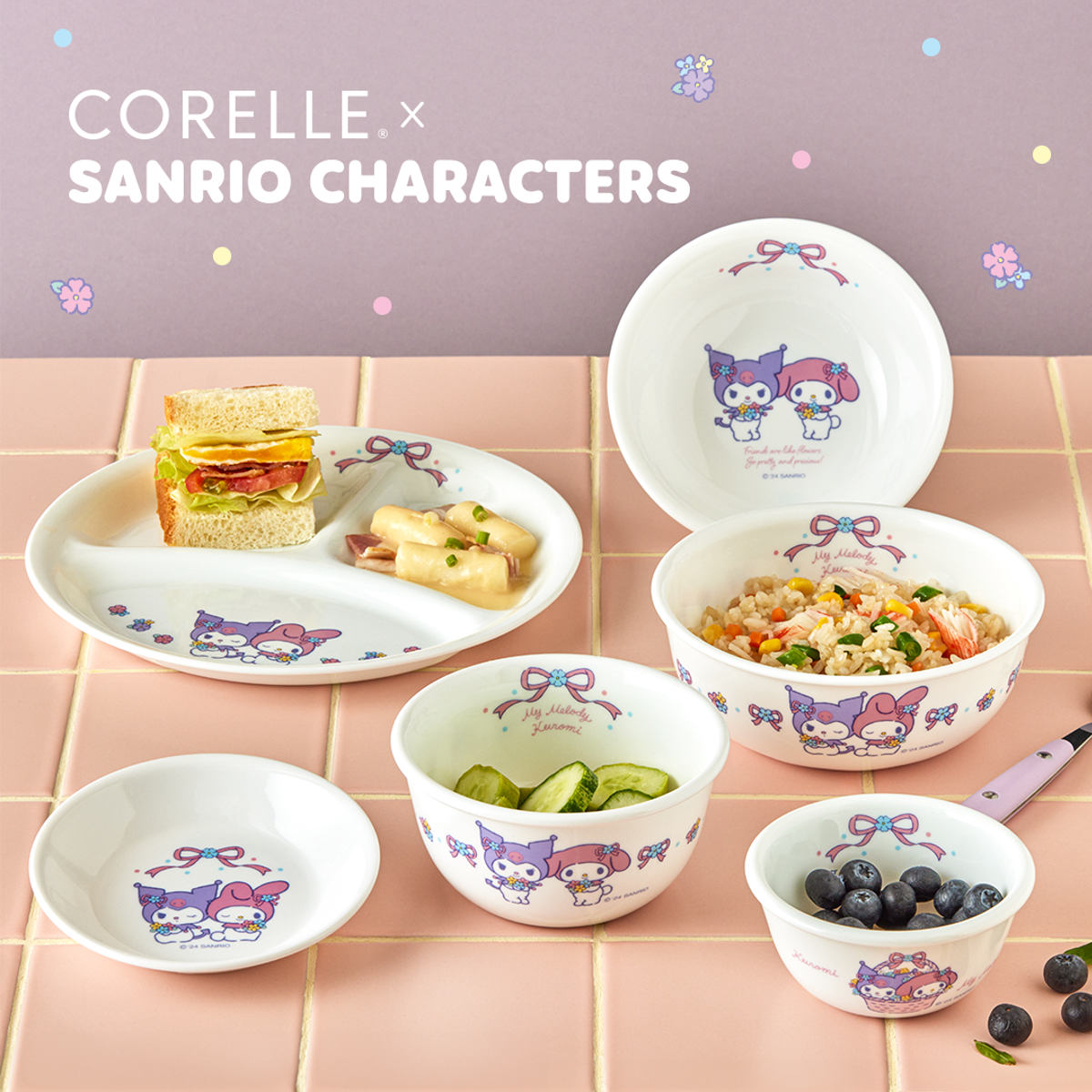 パール金属 ランチプレート 21.5cm CORELLE コレール マイメロディ