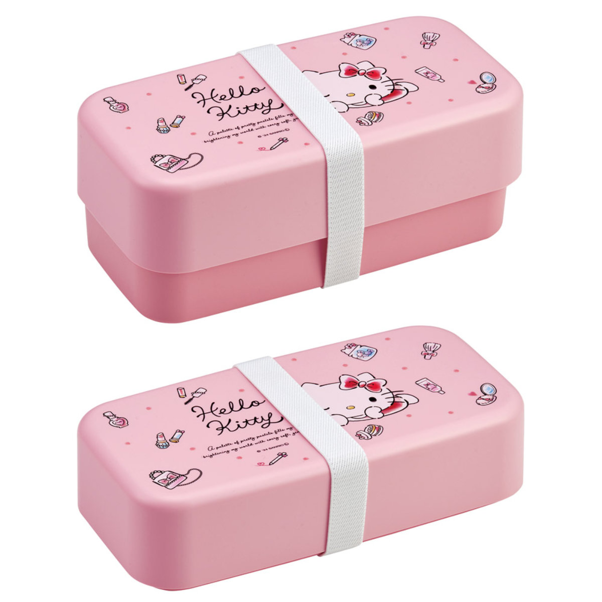 スケーター 弁当箱 2段 1L カトラリー付ランチボックス キティ 水彩