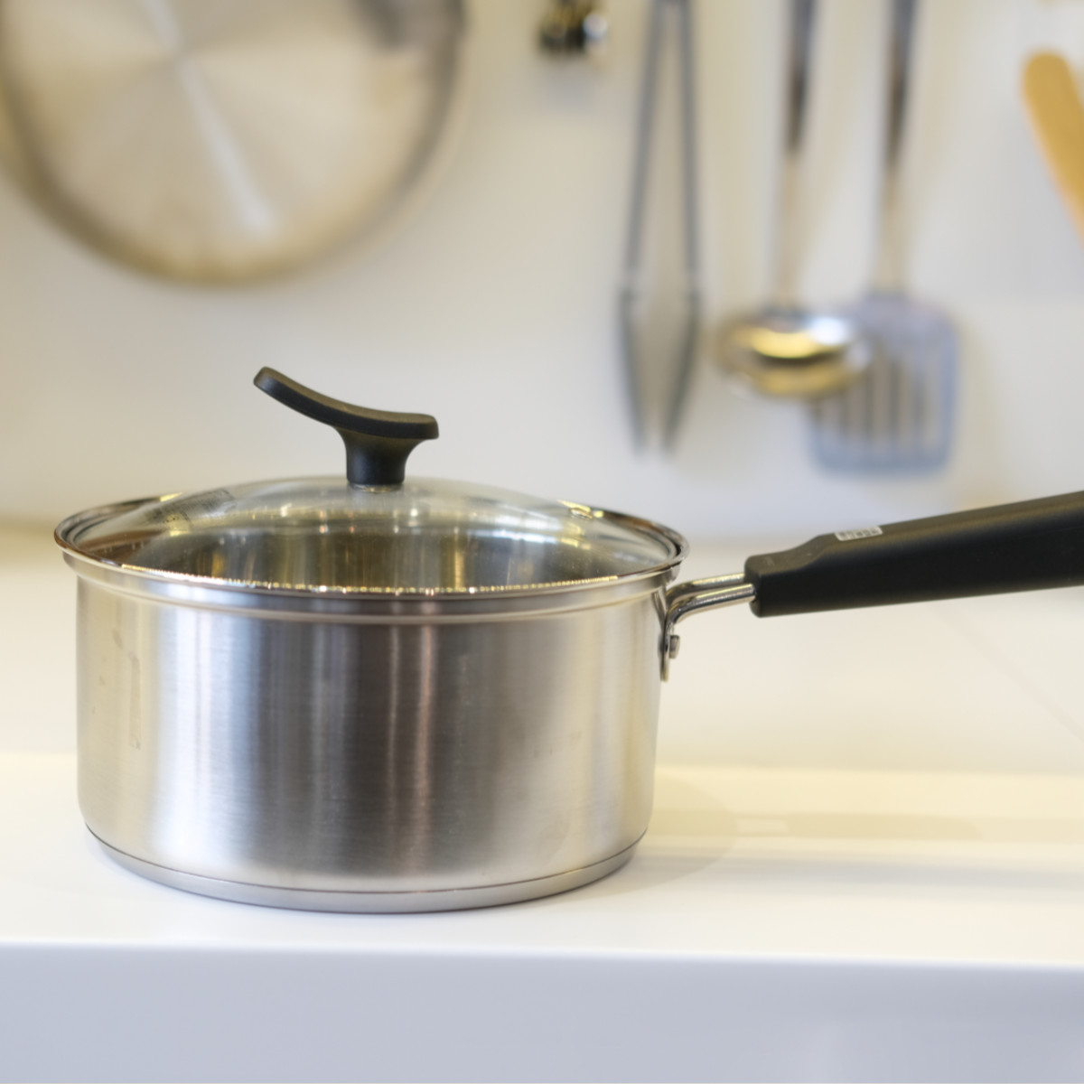 パール金属 片手鍋 16cm IH対応 チーノ ステンレス製 3層底 ガラス蓋