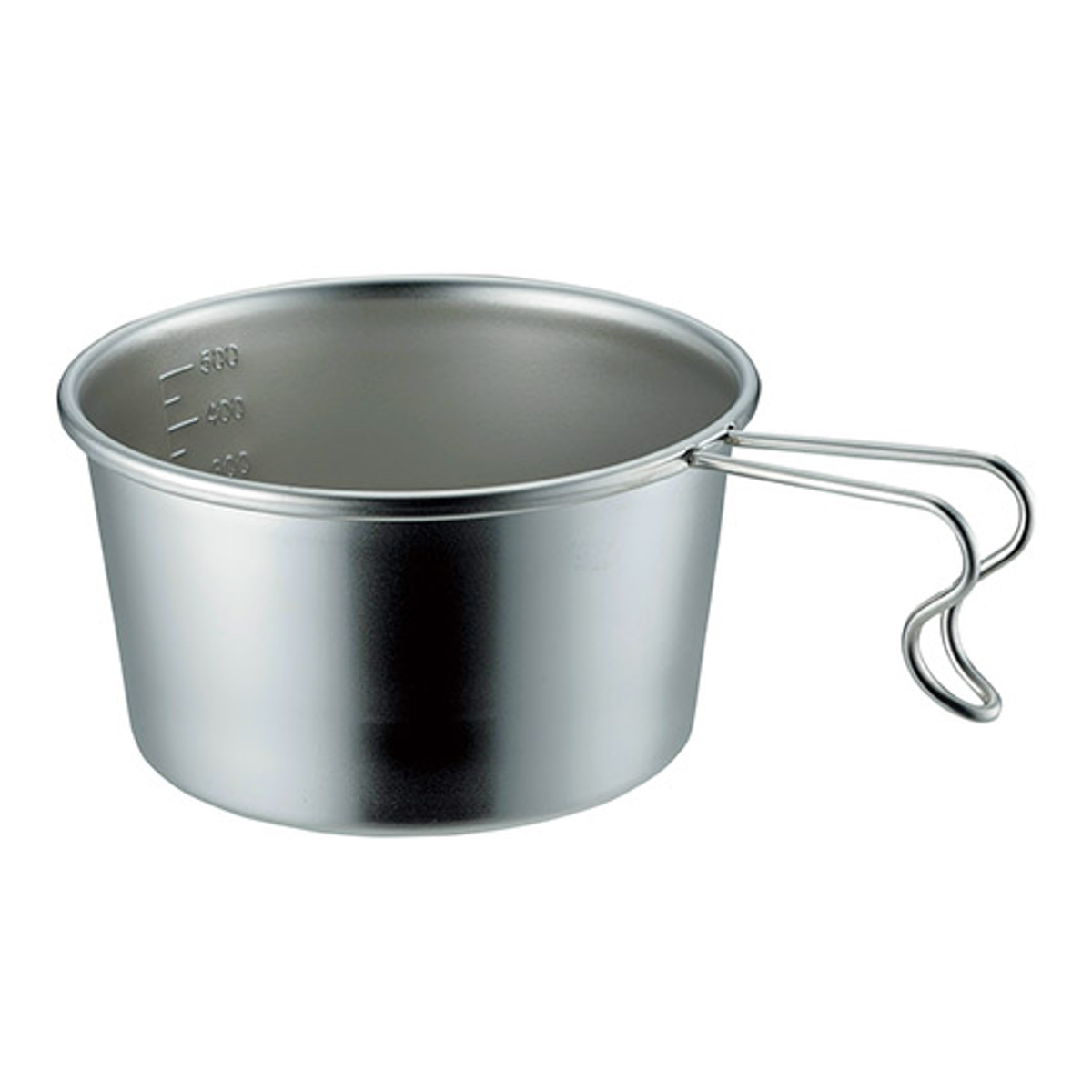 シェラカップ 深型 600ml 大サイズ （ ステンレス製 目盛り付 ステン